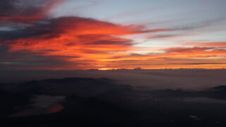 富士登山　御来光